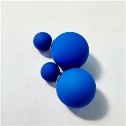 Серьги шарики в стиле диор, цвет : синий, арт. 018.562