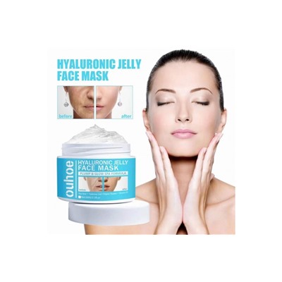 OUHOE Ночная увлажняющая маска для лица с гиалуроновой кислотой Hyalluronic Jelly Face Mask, 60гр