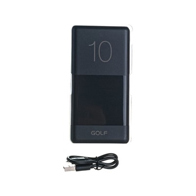 GOLF G80/ Powerbank 10000 mah + Кабель Micro usb /In Micro usb /Out USB 1 А, 2.1A/ White