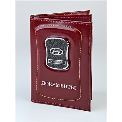 C-191 Обложка на автодокументы с паспортом (марка желез./нат. кожа)