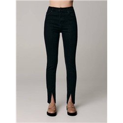 Skinny CONTE CON-524 Черные джинсы skinny с разрезами