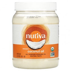 Nutiva, органическое кокосовое масло, универсальное растительное масло, 1,6 л (54 жидк. унции)