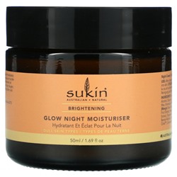 Sukin, Ночное увлажняющее средство для сияния кожи, осветляющее, 50 мл (1,69 жидк. Унции)