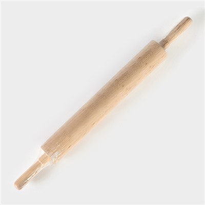 Скалка Adelica, с вращающейся ручкой, 60×6 см, бук