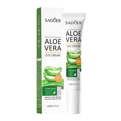 SADOER  Крем для век ALOE VERA Увлажняющий от Темных кругов  20г  (SD-96468)