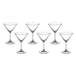Набор бокалов для мартини «Лара», 6 шт., 210 мл