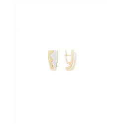 "Уоррен"  серьги в золотом покрытии из коллекции "Cosmo" от Jenavi  с английским замком