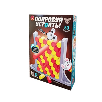 Игра настольная "Попробуй устоять" 4+ (04762) "Десятое королевство"