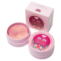 Патчи для глаз Petitfee KOELF Ruby & Bulgarian Rose Eye Patch, 60шт