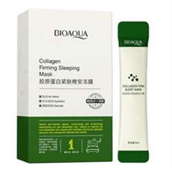 Набор ночная маска для лица Bioaqua Collagen Firming Sleeping Mask 20шт*4мл c коллагеном