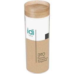 Емкость для сыпучих продуктов "Palermo" 1,5л с внедрением древесной стружки до 5% 1162