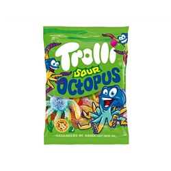 Жевательный мармелад TROLLI SOUR OCTOPUS (кислый осьминог) БЕЗ ГЛЮТЕНА 100 гр