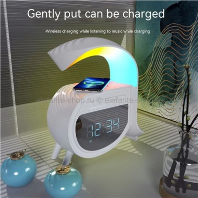 Светильник-колонка LED Wireless Charging Speaker A-16 White (96)