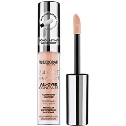 Корректор жидкий Deborah Milano 24 Ore Perfect All Over Concealer, тон 01 белоснежный, 5.5 г