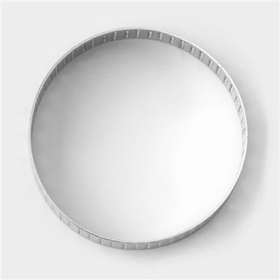 Форма перфорированная для выпечки Доляна «Круг», d=6 см, цвет серебряный
