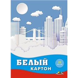 Картон белый А4 20л С2621-07 "Город" Апплика