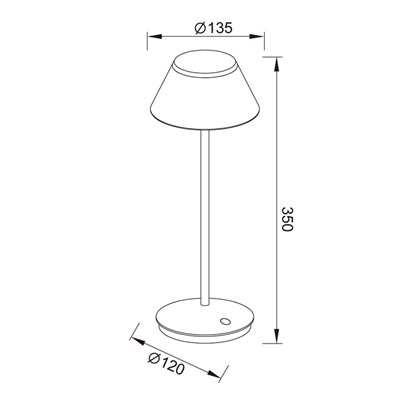 Светильник уличный Mantra K5, LED, 230Лм, 3000К, 350 мм, цвет белый