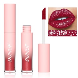 Бриллиантовый блеск для губ Diamond matte lipstick DUNUF 15