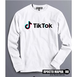 Толстовка Свитшот Tik Tok logo