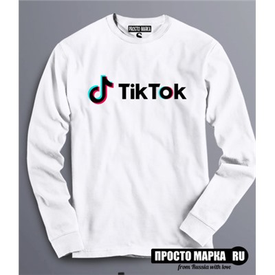 Толстовка Свитшот Tik Tok logo