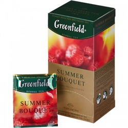 GREENFIELD Гринфилд Чай SUMMER BOUQUET малина гибискус шиповник 25 пак.