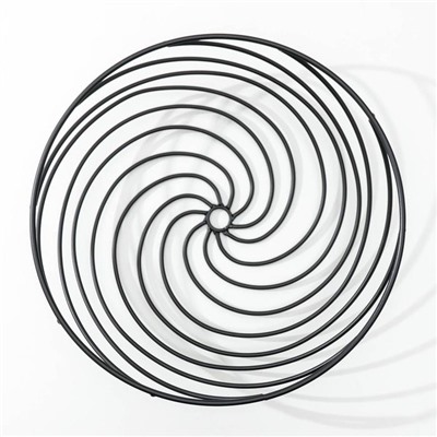 Фруктовница Доляна «Гипноз», 30×30×8,5 см, цвет чёрный