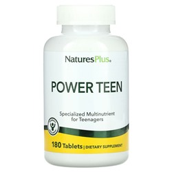 NaturesPlus, Power Teen, мультивитамины и минералы для подростков, 180 таблеток