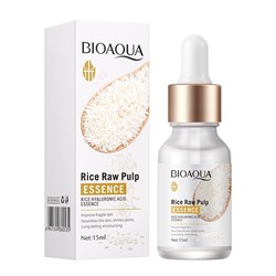 BIOAQUA  Эссенция для лица RICE RAW PULP Обновляющая с экстрактом РИСА  15мл  (BQY-80535)