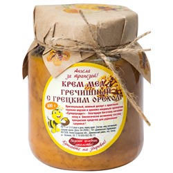 Крем-мед натуральный с грецким орехом