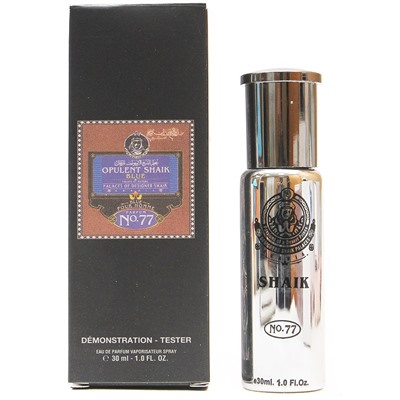 Тестер Opulent Shaik Blue №77 for Men 30 ml