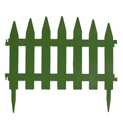 Заборчик «Солнечный сад» зеленый 1 секция