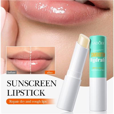 Бальзам для губ увлажняющий с защитой от ультрафиолета SPF15 Sadoer Lip Balm Sun Protection, 3 гр.