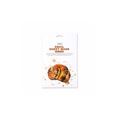 Тканевая маска для лица Tenzero Snail Sheet Mask с фильтратом слизи улитки