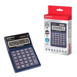 Калькулятор настольный 12-разрядов ErichKrause WC-612 Classic,  водонепроницаемый, синий (в коробке по 1 шт.)