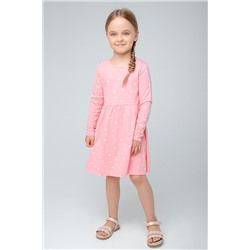 Платье  для девочки  К 5786/розовая глазурь,звездочки Сн
