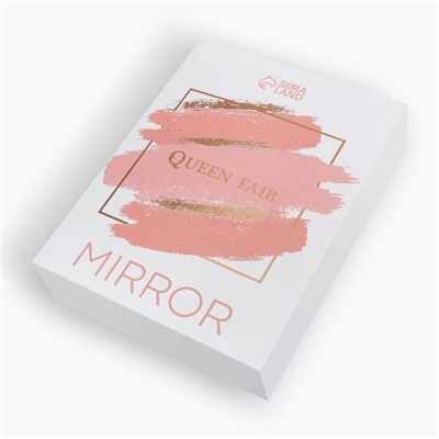 Зеркало с подставкой для хранения «BAMBOO», на гибкой ножке, зеркальная поверхность 16,5 × 19,5 см, цвет коричневый/серебристый
