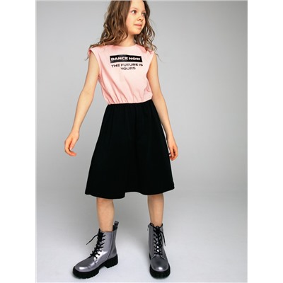 Платье Playtoday 12321046 светло-розовый,черный