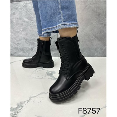 Женские ботинки ЗИМА F8757 черные