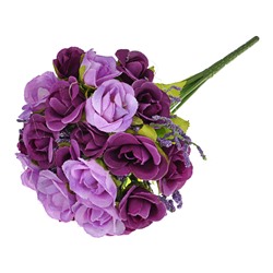 TCV016-01 Искусственные цветы Розы, 24х10см, цвет фиолетовый