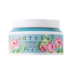 [Истекающий срок годности] Крем для лица Jigott увлажняющий с экстрактом лотоса - Lotus Flower Moisture Cream, 100 мл