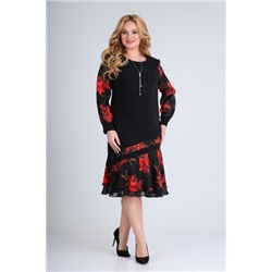 Платье  Moda Versal артикул П-2211 черный_красный