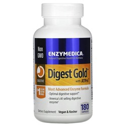 Enzymedica, Digest Gold с ATPro, 180 капсул