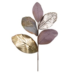 Искусственное растение, высота 58 cм, цвет металлический пурпур