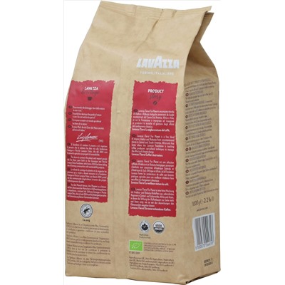 LAVAZZA. Bio-Organic For Planet Expert (зерновой) 1 кг. мягкая упаковка