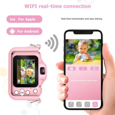 Детский фотоаппарат Childrens Fun Camera Единорог оптом