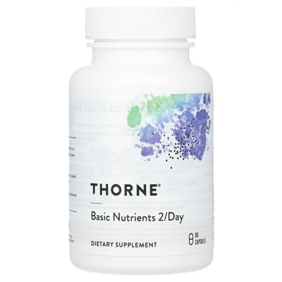 Thorne Research, базовые питательные вещества для приема 2 капсул в день, 60 капсул