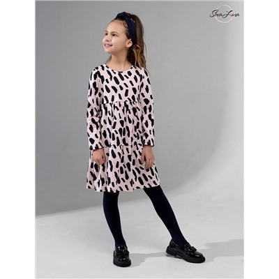 Платье Тиана леопард TR 122/розовый/100% хлопок