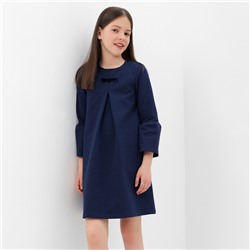 Платье "Школа-2" для девочки, цвет т.синий, рост 122 см (64)