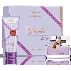 Подарочный Набор Jacgues Battini Cosmetics (Духи для женщин De L'ambre Violette 50мл + лосьон для тела De L'ambre Violette, 200 мл