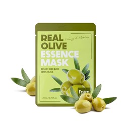 Тканевая маска для лица с экстрактом оливы FarmStay Real Olive Essence Mask